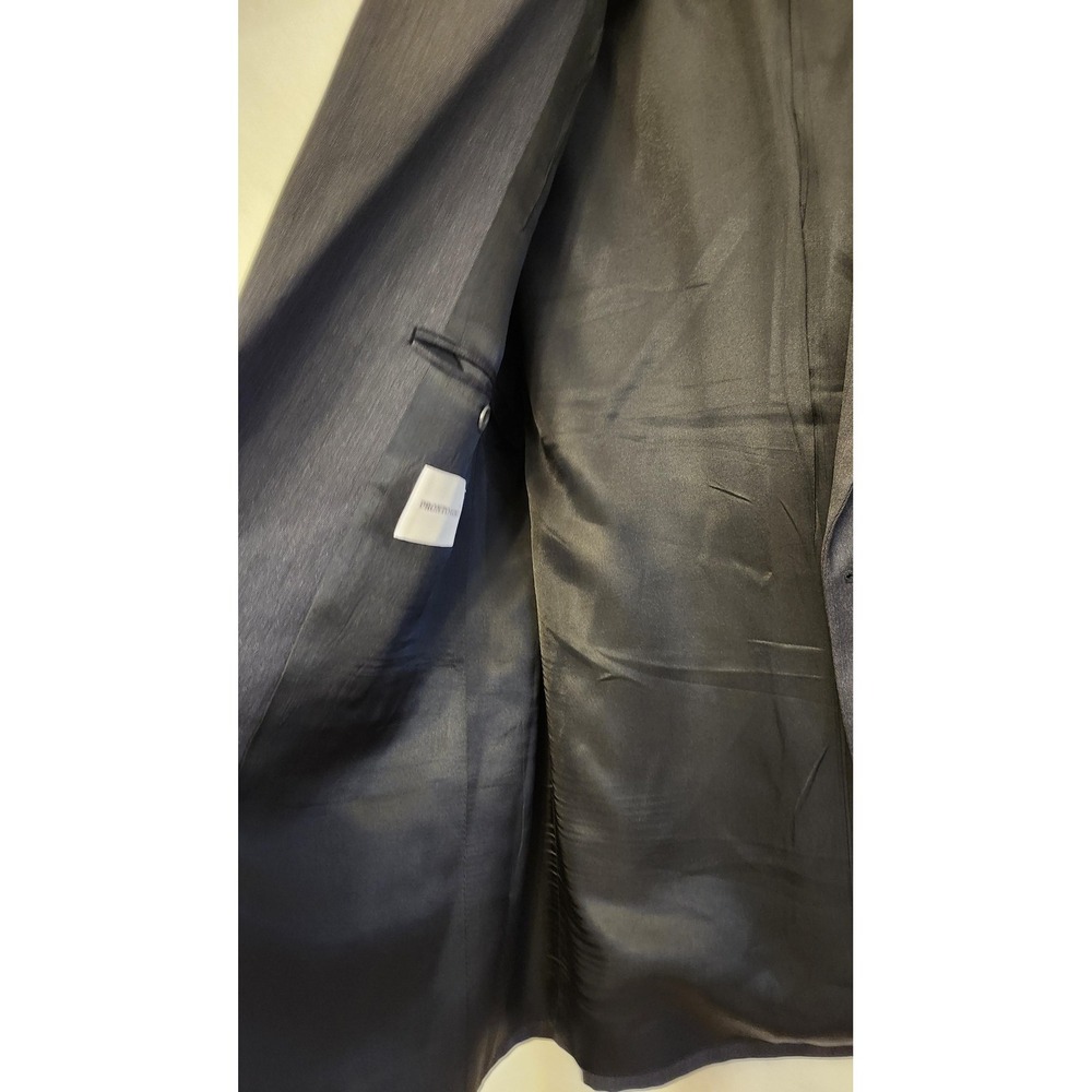 Pronto Uomo Blazer Mens 44R Gray 100% Wool Sport Coat Jacket‎ Korea Business - Picture 9 of 15